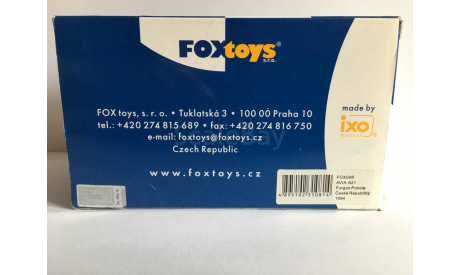 Avia A21 Czech Police 1994 Foxtoys, редкая масштабная модель, IST Models, 1:43, 1/43