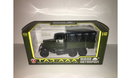 НАП ГАЗ-ААА зеленый, с тентом, масштабная модель, Наш Автопром, scale43