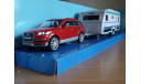 С рубля! AUDI Q7 + Автодом, 1:43, масштабная модель, 1/43, Bauer/Cararama/Hongwell