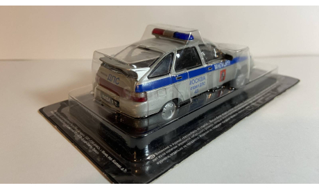 ВАЗ-2112 ДПС, масштабная модель, Автомобиль на службе, журнал от Deagostini, 1:43, 1/43