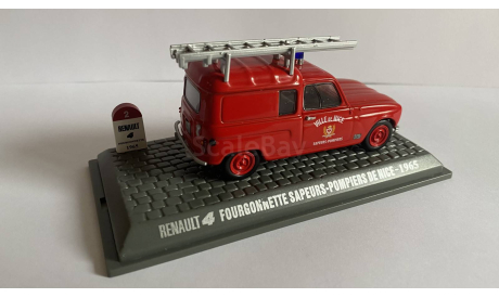 Renault 4 Fourgonnette Sapeurs-Pompiers de Nice 1965 IXO - Altaya, масштабная модель, scale43