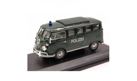 VW MICROBUS POLIZEI, 1:43, масштабная модель, 1/43, Yat Ming, Volkswagen