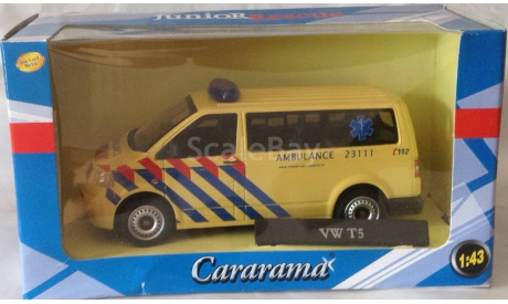 VW T5 Ambulance, масштабная модель, 1:43, 1/43, Bauer/Cararama/Hongwell, Volkswagen