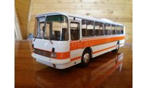 ЛАЗ-699Р белый с оранжевыми полосами, масштабная модель, DEMPRICE, 1:43, 1/43