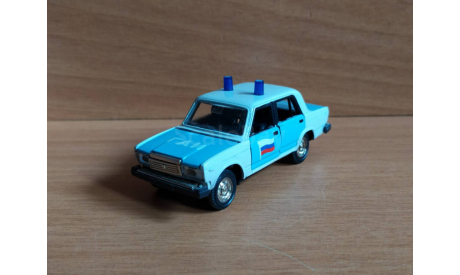 ВАЗ 2107(жигули).  Милиция - (ГАИ)., масштабная модель, Made in Russia., 1:43, 1/43