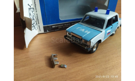 ВАЗ 2107(жигули).  Милиция - (ГАИ)., масштабная модель, Made in Russia., 1:43, 1/43