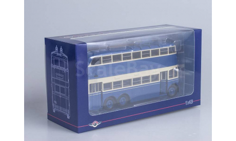 Троллейбус ЯТБ-3 1939 г. (синий/бежевый), масштабная модель, scale43, ULTRA Models