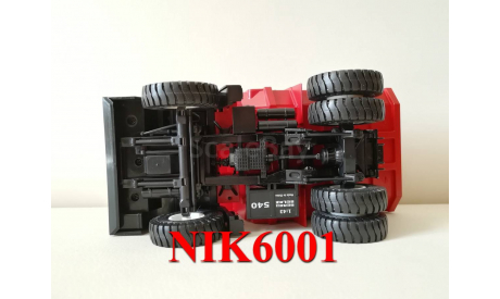 Н001 БЕЛАЗ-540 самосвал, красный / белый, масштабная модель, scale43, Наш Автопром