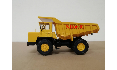 Н0021 БЕЛАЗ-540А самосвал, желтый, масштабная модель, scale43, Наш Автопром