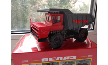 Н0042 БЕЛАЗ-7540 самосвал, красный / серый, масштабная модель, 1:43, 1/43, Наш Автопром