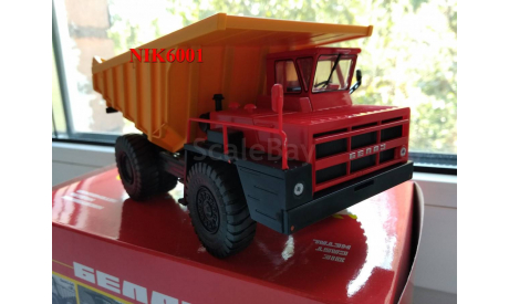 Н0062 БЕЛАЗ-7526 самосвал красный / желтый, масштабная модель, 1:43, 1/43, Наш Автопром