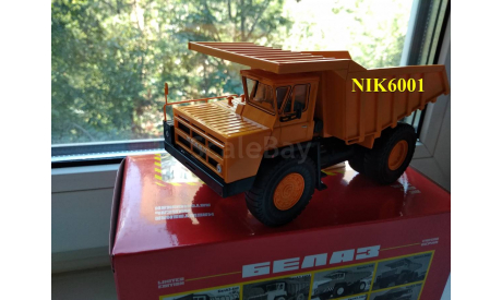 Н0101 БЕЛАЗ-7548 самосвал, желтый, масштабная модель, scale43, Наш Автопром