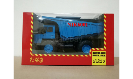 Н0121 БЕЛАЗ-7527 самосвал, синий, масштабная модель, scale43, Наш Автопром
