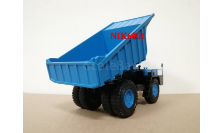 Н0121 БЕЛАЗ-7527 самосвал, синий, масштабная модель, scale43, Наш Автопром