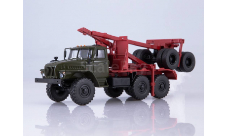 101449 Миасский грузовик 43204-10 лесовоз с прицепом-роспуском, масштабная модель, scale43, Автоистория (АИСТ), УРАЛ