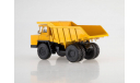 102385 БЕЛАЗ-7522 поздний, жёлтый, масштабная модель, 1:43, 1/43, Дилерские модели БЕЛАЗ