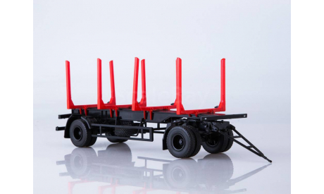 102422 Прицеп МАЗ-83781 сортиментовоз, масштабная модель, scale43, Автоистория (АИСТ)