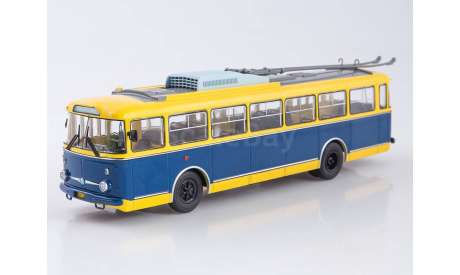 Масштабная модель Троллейбус Skoda 9TR Шкода 103566, сборная модель автомобиля, Автоистория (АИСТ), Škoda, scale43