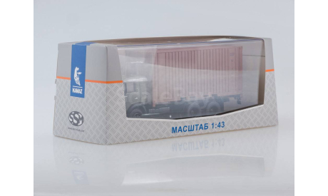 SSM1281 КАМАЗ-53212 с 20-футовым контейнером, масштабная модель, scale43, Start Scale Models (SSM)