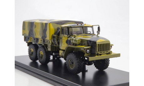Урал 4320-31 бортовой с тентом (камуфляж) SSM1471, масштабная модель, Start Scale Models (SSM), scale43
