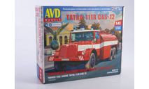 Сборная модель Tatra-111R пожарная автоцистерна 1585AVD, сборная модель автомобиля, scale43, AVD Models