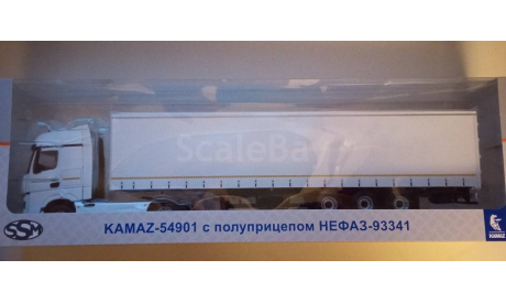 КАМАЗ-54901 с полуприцепом НЕФАЗ-93371 SSM1446, масштабная модель, scale43, Start Scale Models (SSM)