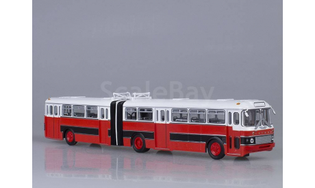 350004.чк Икарус-180, красно-черный (Болгария), масштабная модель, 1:43, 1/43, Советский Автобус, Ikarus