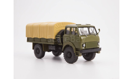 МАЗ-505 бортовой с тентом, Легендарные грузовики СССР №39, масштабная модель, scale43, MODIMIO