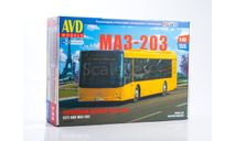Сборная модель Городской автобус МАЗ-203 4055AVD, сборная модель автомобиля, scale43, AVD Models