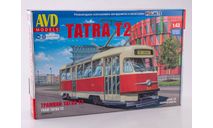 Сборная модель Трамвай Tatra-T2 Татра 4069AVD, масштабная модель, AVD Models, scale43