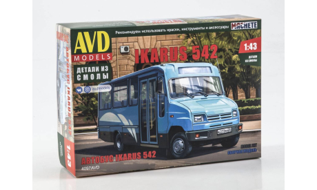Сборная модель Автобус IKARUS 542 (Икарус) 4097AVD, сборная модель автомобиля, AVD Models, scale43