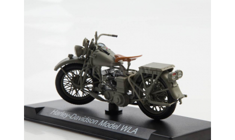HARLEY-DAVIDSON WLA, Наши мотоциклы №25, масштабная модель мотоцикла, 1:24, 1/24, MODIMIO