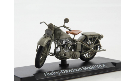 HARLEY-DAVIDSON WLA, Наши мотоциклы №25, масштабная модель мотоцикла, 1:24, 1/24, MODIMIO