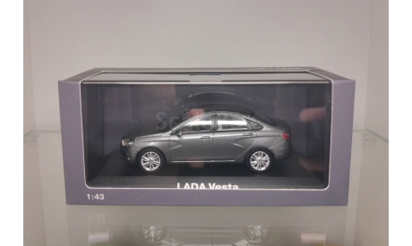 Лада LADA Vesta серый металлик, масштабная модель, scale43, Lada Image, ВАЗ