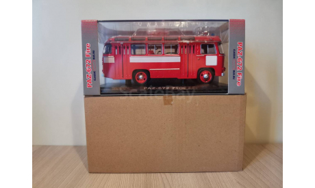 ПАЗ-672 пожарный 03002A, масштабная модель, Classicbus, scale43