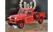 Масштабная модель Jeep Willys Pick Up, red BoS-Models BOS267, масштабная модель, scale18