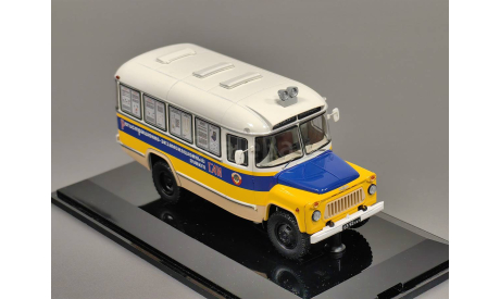 Масштабная модель Автобус Курганского завода «685» «Передвижной Регистрационно-Экзаменационный Пункт ГАИ» 1974 г. Dip Models 168502, масштабная модель, КАвЗ, scale43
