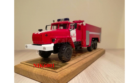 Пожарная цистерна АЦ-7,5-40 (Урал-4320), сборная модель автомобиля, 1:43, 1/43, МБК