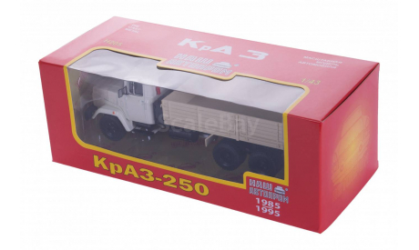 H205b КрАЗ-250 (1985-95), бежево-белый, масштабная модель, 1:43, 1/43, Наш Автопром