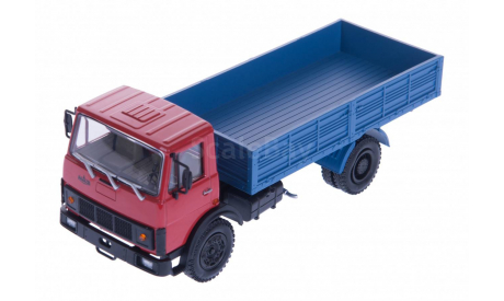 Н206 МАЗ 5337 бортовой (1987-1994), красный / синий, масштабная модель, 1:43, 1/43, Наш Автопром