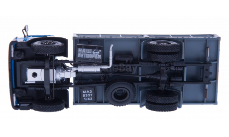 Н207 МАЗ-5337 (1991-99) голубой/серый, масштабная модель, 1:43, 1/43, Наш Автопром