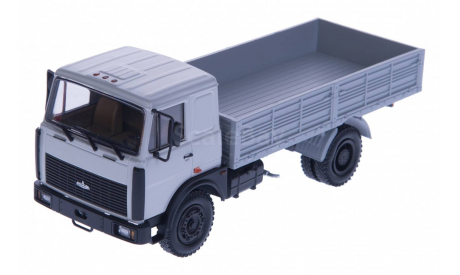 H209 МАЗ-53371 бортовой (1991-1999) серый, масштабная модель, 1:43, 1/43, Наш Автопром