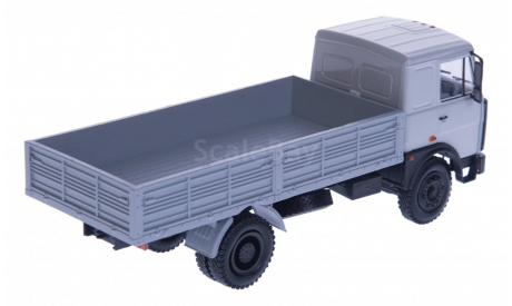 H209 МАЗ-53371 бортовой (1991-1999) серый, масштабная модель, 1:43, 1/43, Наш Автопром