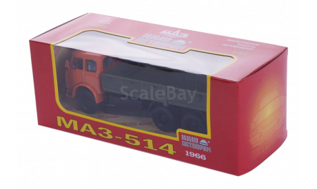 Н298 МАЗ-514 оранжевый/зеленый, масштабная модель, scale43, Наш Автопром