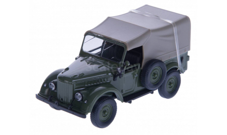 Н356a ГАЗ-69 с тентом, т.зеленый матовый, масштабная модель, scale43, Наш Автопром