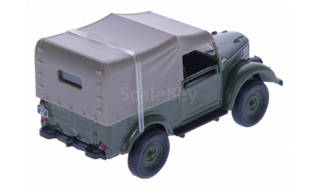 Н356a ГАЗ-69 с тентом, т.зеленый матовый, масштабная модель, scale43, Наш Автопром