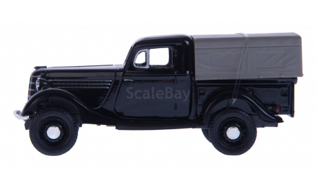 Н364b ГА3 61-415 черный, с тентом, масштабная модель, scale43, Наш Автопром, ГАЗ