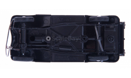 Н364b ГА3 61-415 черный, с тентом, масштабная модель, scale43, Наш Автопром, ГАЗ