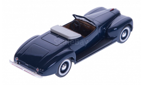 H452b ЗИС-101А Спорт откр.верх (синий), масштабная модель, scale43, Наш Автопром