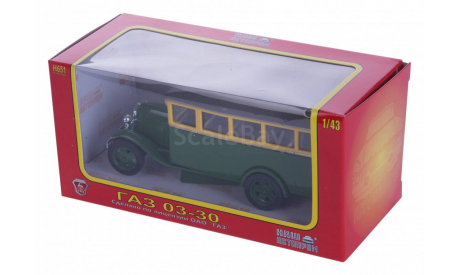 H651а ГА3 03-30 (двухцветный - зеленый), масштабная модель, scale43, Наш Автопром, ГАЗ